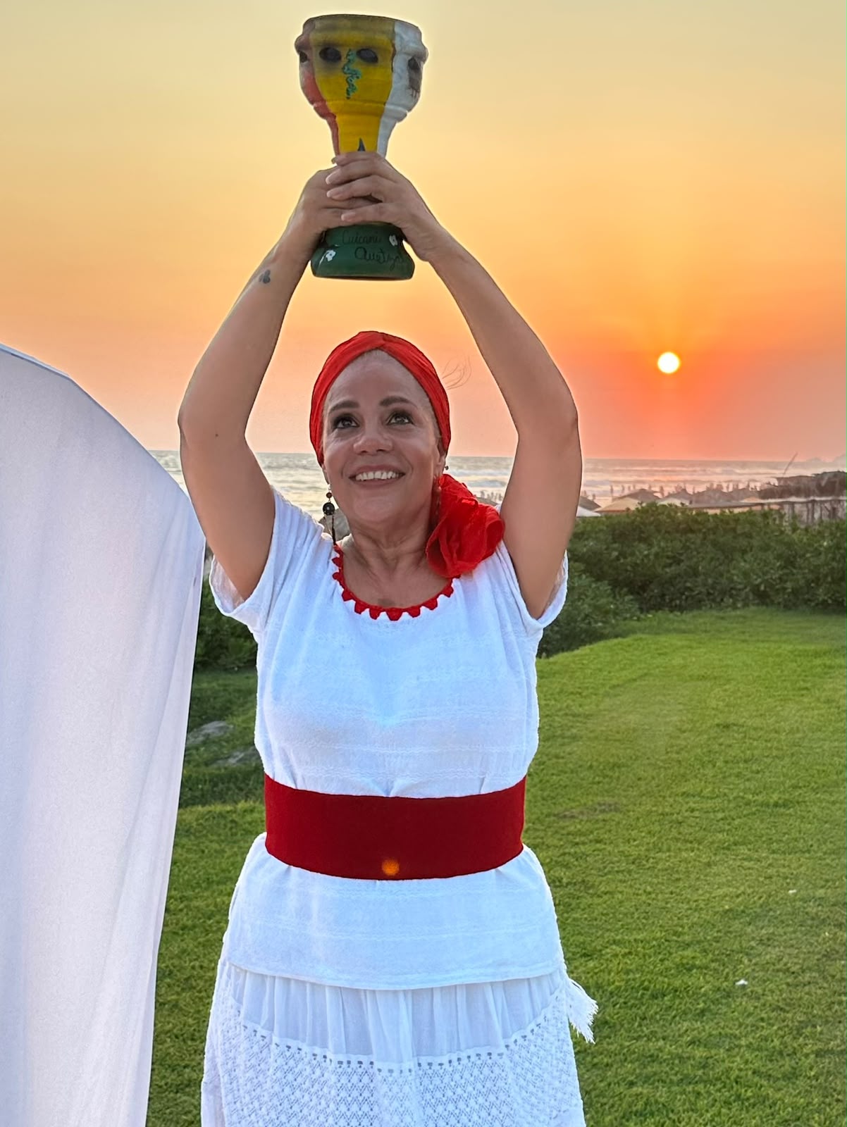 Ceremonia Ancestral al atardecer